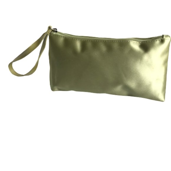 Clinique Green Shiny Cosmetic Makeup Travel Bag - Picture 2 of 7
